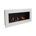 CACHFIRES MURUS 1200 MATT WHITE seinale kinnitatav biokamin