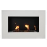 CACHFIRES MURUS 800 MATT WHITE wall-mounted biofireplace