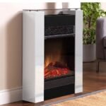 DIMPLEX GISELLA WHITE ECO LED freestanding electric fireplace with surround