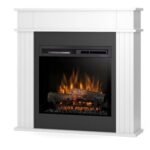 DIMPLEX TETLIN WHITE 23 XHD freestanding electric fireplace with surround