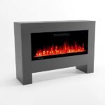 GLOW FIRE HERMES GREY напольный электрокамин с облицовкой