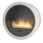 INFIRE INCYRCLE WALL WHITE pie sienas stiprināms biokamīns