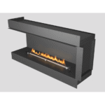 PLANIKA FORMA 2700LC FLA4 2490 left corner built-in bioethanol fireplace