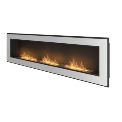 SIMPLEFIRE FRAME 1800 WHITE įmontuojamas biožidinys baltas rėmas