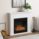 TAGU LARSEN PURE WHITE 23" brīvi stāvošs elektriskais kamīns ar apdari