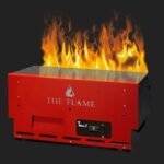 THE FLAME ENDLESS EFFECT BURNER 50 vandens garų židinys su tikroviška ugnies imitacija