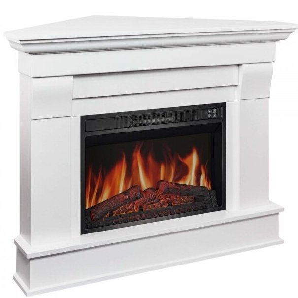 ARFLAME ALBION CORNER AF 23S BIANCO pastatomas kampinis elektrinis židinys su apdaila