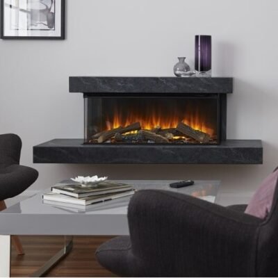 British Fires BROCKENHURST 1200 GREY pakabinamas elektrinis židinys