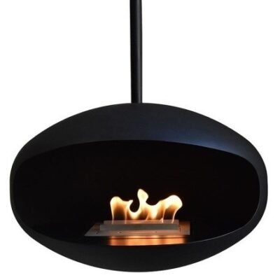 COCOON FIRES AERIS BLACK pakabinamas biožidinys iš lubų
