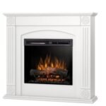 DIMPLEX ATRATO WHITE 23 XHD freestanding electric fireplace with surround
