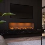 FABER e-Slim Linear 1700 įmontuojamas vandens garų židinys