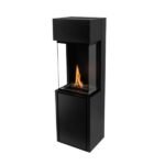 PLANIKA ARCTICON BLACK freestanding automatic bioethanol fireplace