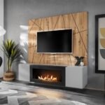 ASM PGAS XR G2-K wall unit with bioethanol fireplace