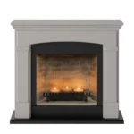 TAGU HELMI ZenFlame LIGHT BEIGE brīvi stāvošs kamīns ar apdari