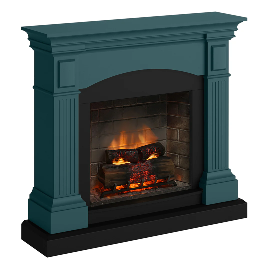 TAGU MAGNA PowerFlame 2 SOFT TURQUOISE pastatomas elektrinis židinys su apdaila 3 TAGU MAGNA PowerFlame 2 SOFT TURQUOISE напольный электрический камин с облицовкой — изображение 1