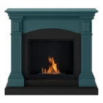 TAGU MAGNA SOFT TURQUOISE FreeFlame brīvi stāvošs biokamīns ar apdari