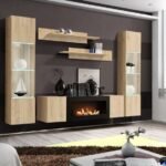ASM HJ FY M3 wall unit with bioethanol fireplace