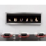 BIO BLAZE SQUARE XL I INOX настенный биокамин