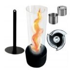 BIOHEAT KILIMANDZAR BLACK eraldiseisev lauapealne biokamin