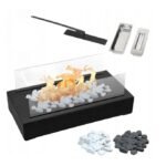 BIOHEAT STROMBOLI BLACK напольный настольный биокамин