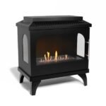 CACHFIRES ATLANTA SINGLE BLACK brīvi stāvošs biokamīns