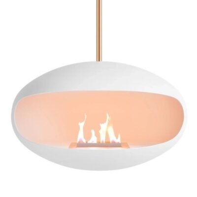 COCOON FIRES AERIS WHITE COPPER ROD pakabinamas biožidinys iš lubų