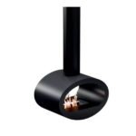 RUBY CERVINIA BLACK ceiling-hung biofireplace