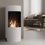 RUBY CORTINA WHITE freestanding biofireplace
