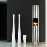 RUBY PORTOFINO STEEL freestanding biofireplace
