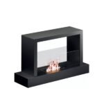 RUBY ROMA BLACK brīvi stāvošs biokamīns