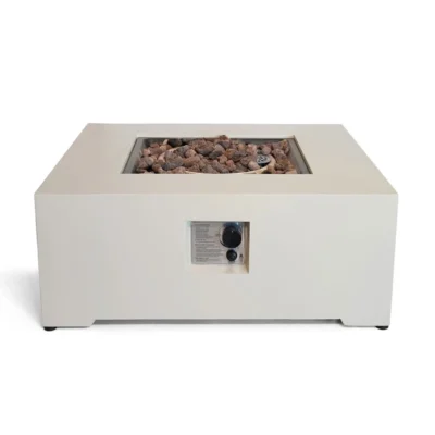 HAPPY COCOONING ESTATE TABLE SQUARE 88 OYSTER BEIGE dujinis lauko židinys