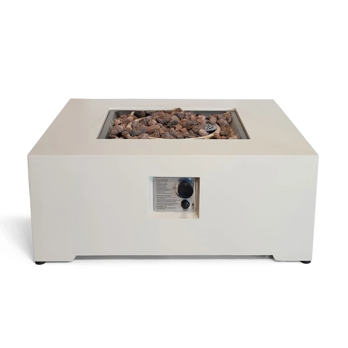 HAPPY COCOONING ESTATE TABLE SQUARE 88 OYSTER BEIGE dujinis lauko židinys HAPPY COCOONING ESTATE TABLE SQUARE 88 OYSTER BEIGE dujinis lauko židinys