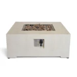 HAPPY COCOONING ESTATE TABLE SQUARE 88 TRAVERTINE dujinis lauko židinys