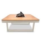 HAPPY COCOONING HORIZON TABLE 95 OYSTER BEIGE dujinis lauko židinys