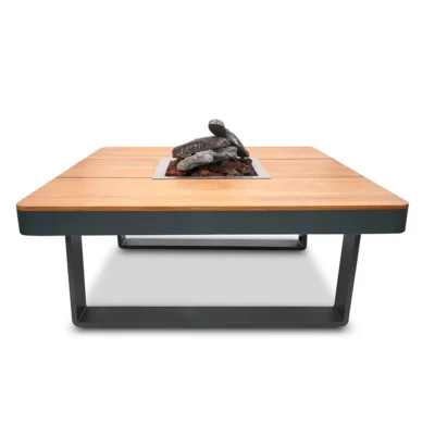 HAPPY COCOONING HORIZON TABLE 95 SMOKEY ANTHRACITE dujinis lauko židinys