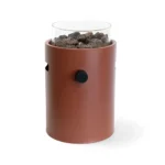 HAPPY COCOONING LUMI STEEL CORAL RED outdoor gas fireplace