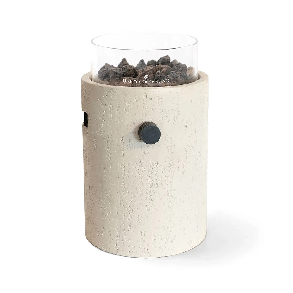 HAPPY COCOONING LUMI STONE TRAVERTINE dujinis lauko židinys HAPPY COCOONING LUMI STONE TRAVERTINE dujinis lauko židinys