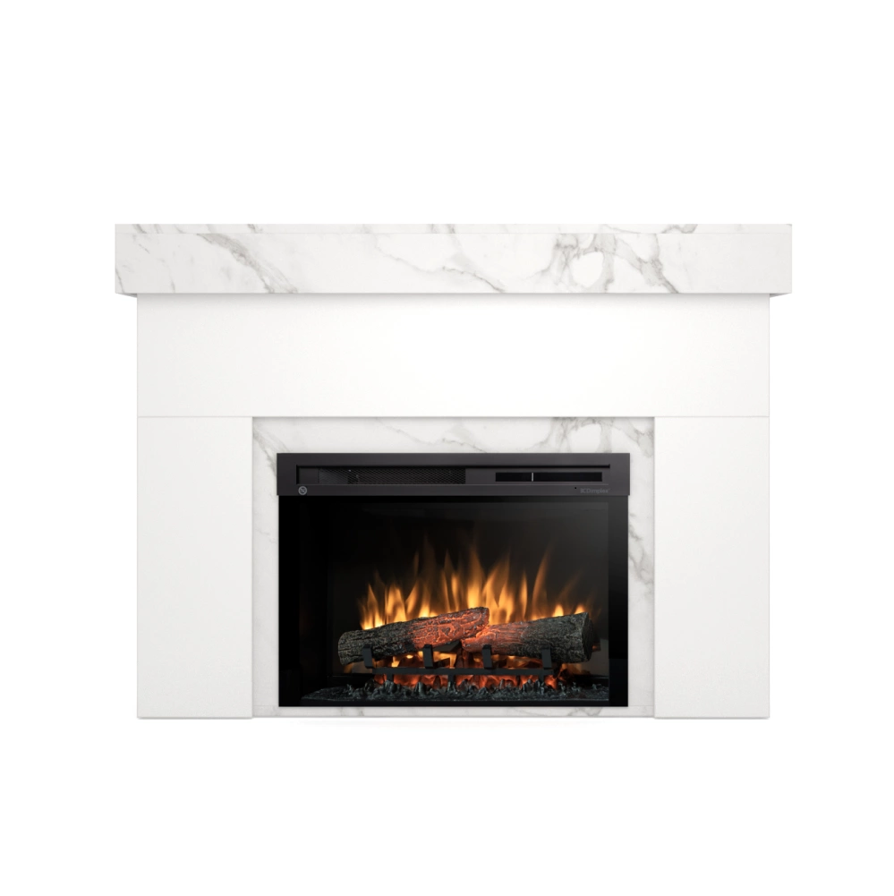 DIMPLEX AVEN WHITE-MARMUR 26 XHD pastatomas elektrinis židinys su apdaila DIMPLEX AVEN WHITE-MARMUR 26 XHD brīvi stāvošs elektriskais kamīns ar apdari - Image 1