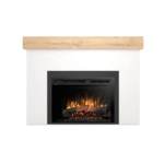 DIMPLEX AVEN WHITE-OAK 26 XHD brīvi stāvošs elektriskais kamīns ar apdari