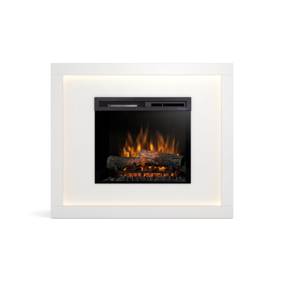 DIMPLEX LITOS WHITE 23 XHD pastatomas elektrinis židinys su apdaila DIMPLEX LITOS WHITE 23 XHD freestanding electric fireplace with surround - Image 1