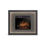 DIMPLEX LITOS WHITE-BLACK 23 XHD brīvi stāvošs elektriskais kamīns ar apdari