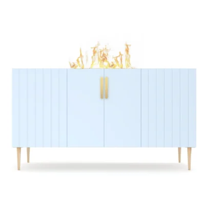 DIMPLEX PRINS BABY BLUE cassette 500 pastatomas vandens garų židinys-spintelė
