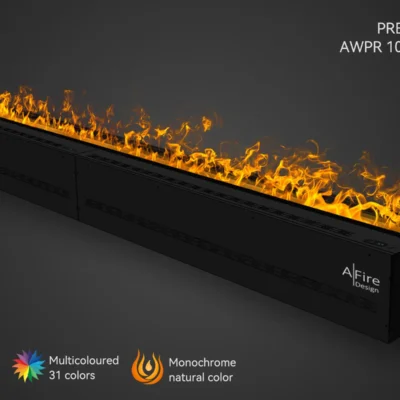 AFIRE PREMIUM AWPR-100-250 įmontuojamas vandens garų židinius