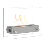 CACHFIRES KENSINGTON STEEL freestanding biofireplace