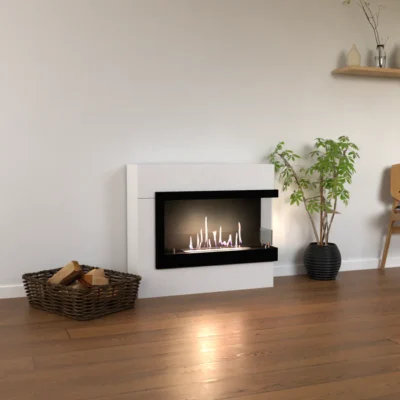 GLOW FIRE HALDEN MINI RIGHT pastatomas biožidinys su apdaila