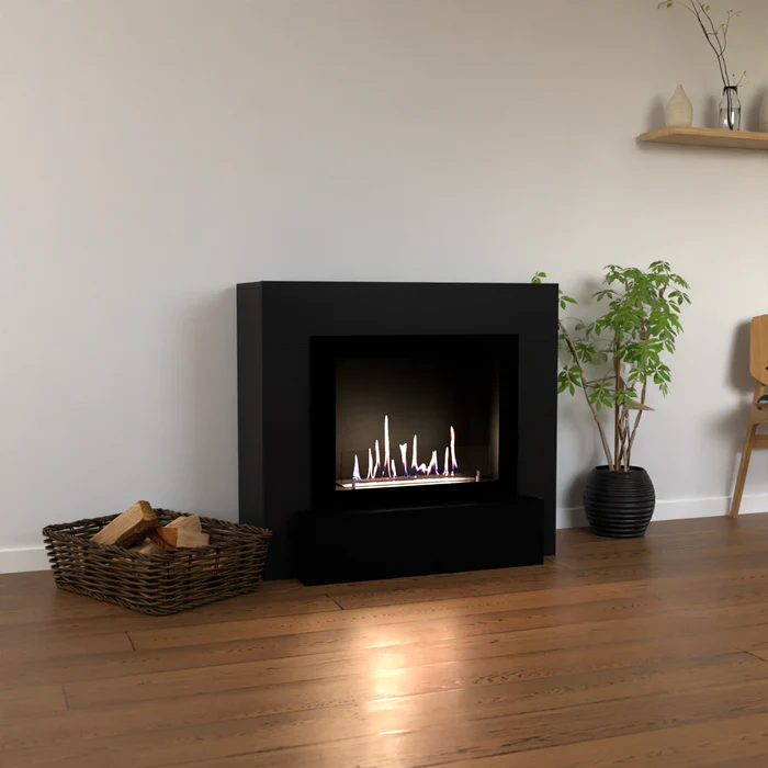 GLOW FIRE ODDA BLACK pastatomas biožidinys su apdaila GLOW FIRE ODDA pastatomas biožidinys su apdaila