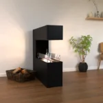 Встраиваемый биокамин GLOW FIRE ORKLAND BLACK с отделкой