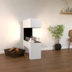 GLOW FIRE ROGALAND WHITE built-in biofireplace with finish