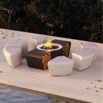 Glammfire CIRCUS WHITE дровяная уличная костровая чаша
