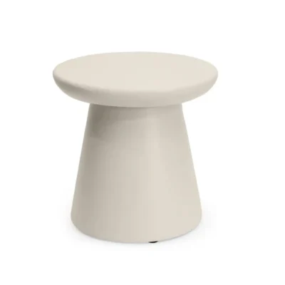 HAPPY COCOONING SIDE TABLE ROUND OYSTER BEIGE lauko staliukas
